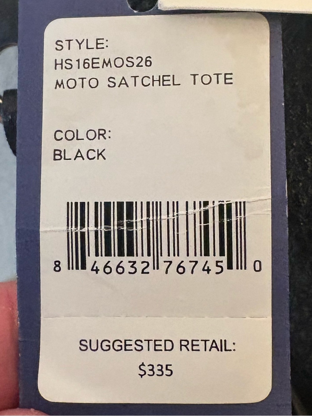 Rebecca Minkoff Moto Satchel Tote Black Pebbled Leather NWT MSRP $335 - Picture 4 of 15